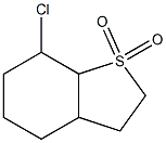 Octahydro-7-chlorobenzo[b]thiophene 1,1-dioxide Struktur