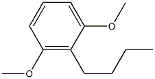 1,3-Dimethoxy-2-butylbenzene Struktur