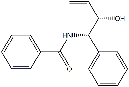 (-)-N-[(1S,2S)-2-Hydroxy-1-phenyl-3-butenyl]benzamide Struktur