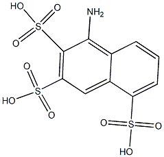 1-Amino-2,3,5-naphthalenetrisulfonic acid Struktur