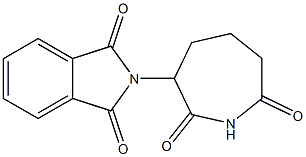 N-[(Hexahydro-2,7-dioxo-1H-azepin)-3-yl]phthalimide Struktur