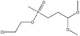 Methyl(3,3-dimethoxypropyl)phosphinic acid 2-chloroethyl ester Struktur