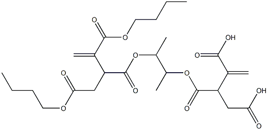 3,3'-[1,2-Dimethylethylenebis(oxycarbonyl)]bis(1-butene-2,4-dicarboxylic acid dibutyl) ester Struktur