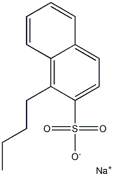 1-Butyl-2-naphthalenesulfonic acid sodium salt Struktur