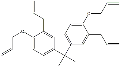 4,4'-(Propane-2,2-diyl)bis(2-allyl-1-allyloxybenzene) Struktur