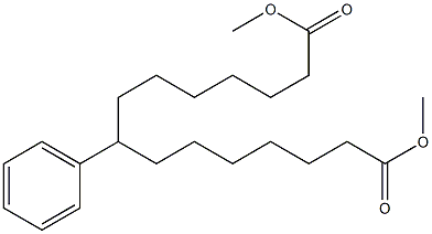 7-Phenyltridecane-1,13-dicarboxylic acid dimethyl ester Struktur