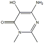 6-Amino-5-hydroxy-2,3-dimethylpyrimidin-4(3H)-one Struktur