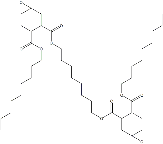 Bis[2-(nonyloxycarbonyl)-4,5-epoxy-1-cyclohexanecarboxylic acid]1,8-octanediyl ester Struktur