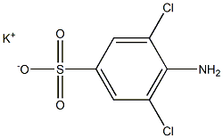 4-Amino-3,5-dichlorobenzenesulfonic acid potassium salt Struktur