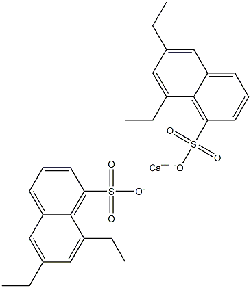 Bis(6,8-diethyl-1-naphthalenesulfonic acid)calcium salt Struktur