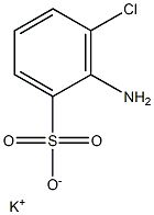 2-Amino-3-chlorobenzenesulfonic acid potassium salt Struktur