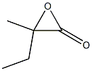 3-Methyl-3-ethyloxiran-2-one Struktur