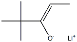 Lithium(Z)-1-tert-butyl-1-propene-1-olate Struktur