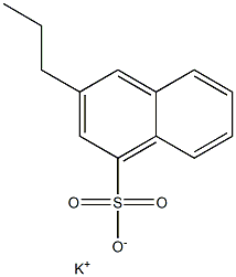 3-Propyl-1-naphthalenesulfonic acid potassium salt Struktur