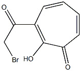 3-(Bromoacetyl)-2-hydroxy-2,4,6-cycloheptatrien-1-one Struktur