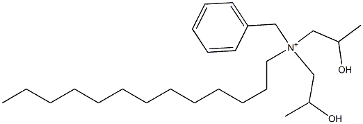 N,N-Bis(2-hydroxypropyl)-N-tridecylbenzenemethanaminium Struktur