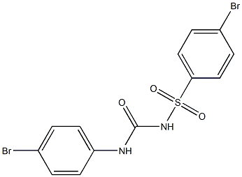 1-(4-Bromophenyl)-3-(4-bromophenylsulfonyl)urea Struktur