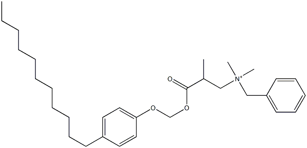 N,N-Dimethyl-N-benzyl-N-[2-[[(4-undecylphenyloxy)methyl]oxycarbonyl]propyl]aminium Struktur