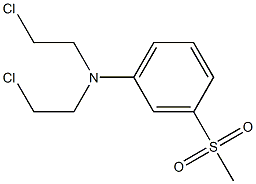 N,N-Bis(2-chloroethyl)-3-methylsulfonylaniline Struktur