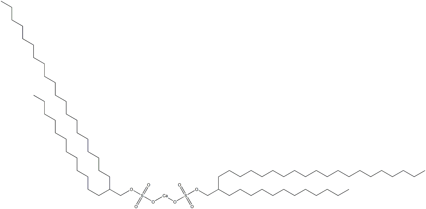 Bis(2-dodecyldocosyloxysulfonyloxy)calcium Struktur