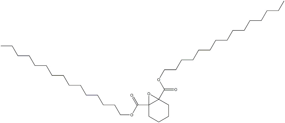 7-Oxabicyclo[4.1.0]heptane-1,6-dicarboxylic acid dipentadecyl ester Struktur