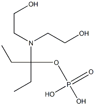 Phosphoric acid diethyl[N,N-bis(2-hydroxyethyl)amino]methyl ester Struktur