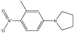 2-Methyl-1-nitro-4-(1-pyrrolidinyl)benzene Struktur