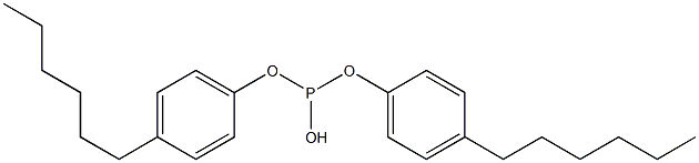 Phosphorous acid di(4-hexylphenyl) ester Struktur