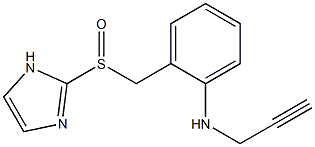 N-(2-Propynyl)-2-[(1H-imidazol-2-yl)sulfinylmethyl]aniline Struktur