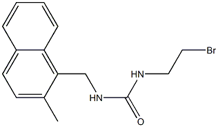 1-(2-Bromoethyl)-3-[(2-methyl-1-naphtyl)methyl]urea Struktur