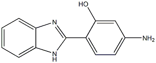 2-(2-Hydroxy-4-aminophenyl)-1H-benzoimidazole Struktur