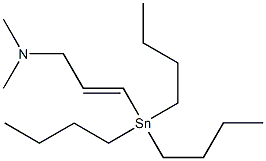 (E)-1-(Tributylstannyl)-2-(dimethylaminomethyl)ethene Struktur