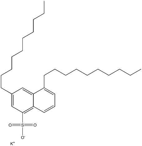 3,5-Didecyl-1-naphthalenesulfonic acid potassium salt Struktur