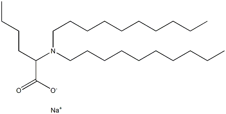 2-(Didecylamino)hexanoic acid sodium salt Struktur