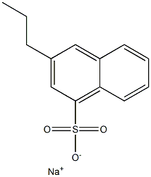 3-Propyl-1-naphthalenesulfonic acid sodium salt Struktur