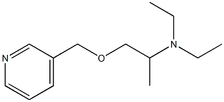 3-[(2-Diethylaminopropoxy)methyl]pyridine Struktur