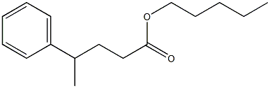 4-Phenylpentanoic acid pentyl ester Struktur