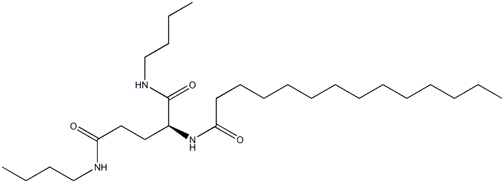 N2-Tetradecanoyl-N1,N5-dibutylglutaminamide Struktur