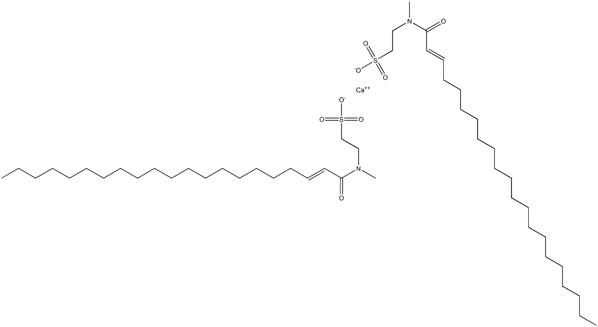 Bis[N-(1-oxo-2-henicosen-1-yl)-N-methyltaurine]calcium salt Struktur