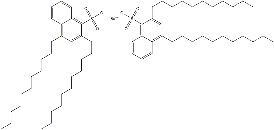 Bis(2,4-diundecyl-1-naphthalenesulfonic acid)barium salt Struktur