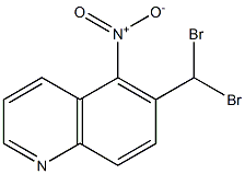 5-Nitro-6-(dibromomethyl)quinoline Struktur