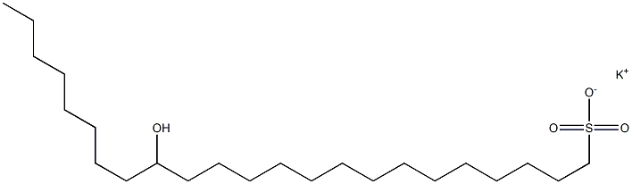 15-Hydroxytricosane-1-sulfonic acid potassium salt Struktur