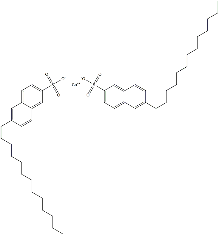 Bis(6-tridecyl-2-naphthalenesulfonic acid)calcium salt Struktur