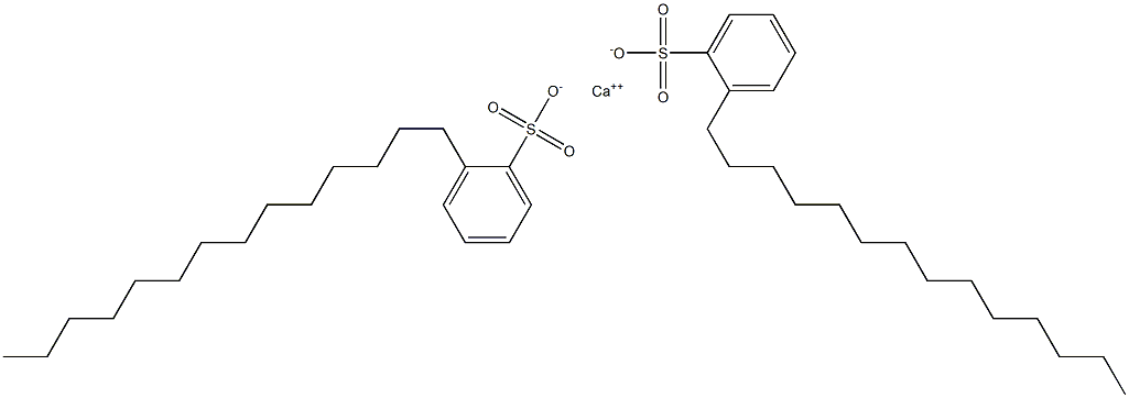 Bis(2-tetradecylbenzenesulfonic acid)calcium salt Struktur