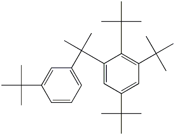 2-(2,3,5-Tri-tert-butylphenyl)-2-(3-tert-butylphenyl)propane Struktur