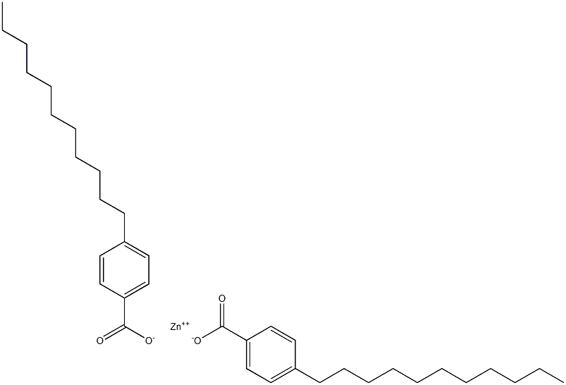 Bis(4-undecylbenzoic acid)zinc salt Struktur