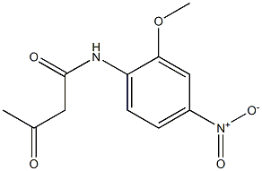 N-(2-Methoxy-4-nitrophenyl)acetoacetamide Struktur