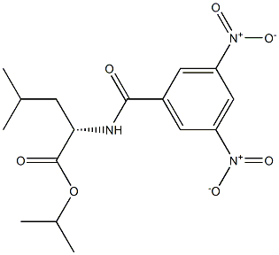 N-(3,5-Dinitrobenzoyl)-L-leucine isopropyl ester Struktur