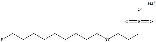 3-(9-Fluorononyloxy)-1-propanesulfonic acid sodium salt Struktur