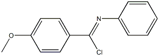 N-(Chloro 4-methoxyphenylmethylene)benzenamine Struktur